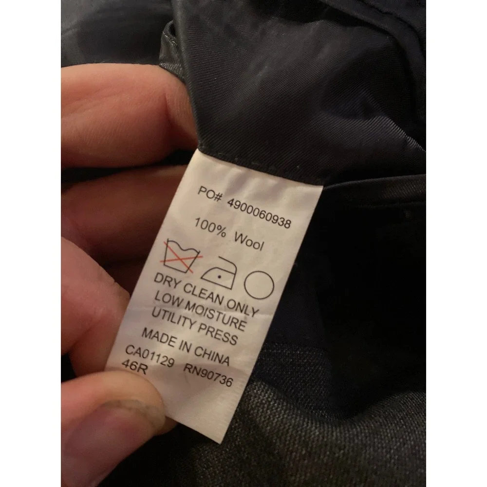 Ralph Lauren Made Expressly For Dillards Mens Grey Wool Blazer Suit Jacket‎ 46R